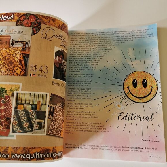 Quiltmania Magazine Quilt #124 Issue 2018 Crafts Quilting Patterns Patchwork - Picture 2 of 6